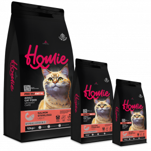 Homie Special Cat Adult Sterilised & Light Salmon Low Grain